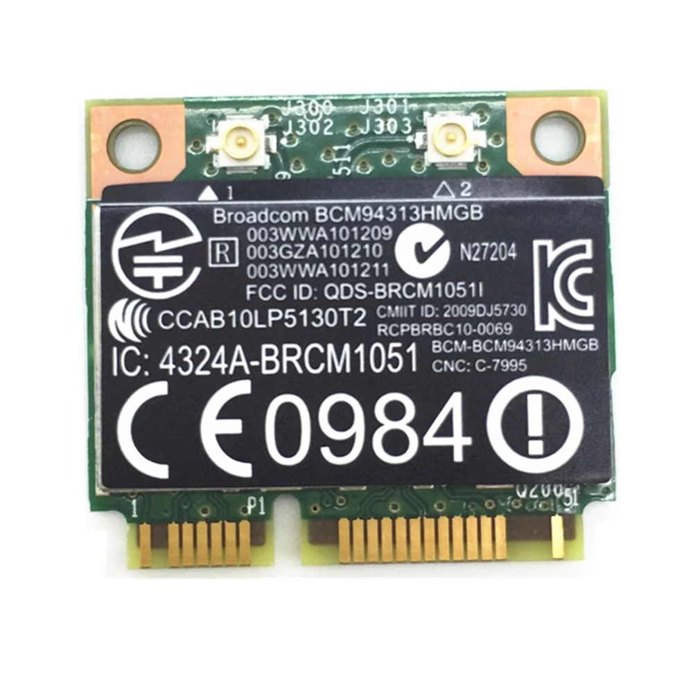 TARJETA WLAN WIFI-Bluetooth - Broadcom BCM94313HMGB - para HP G4 G6 DV6 DV7 CQ43 CQ57