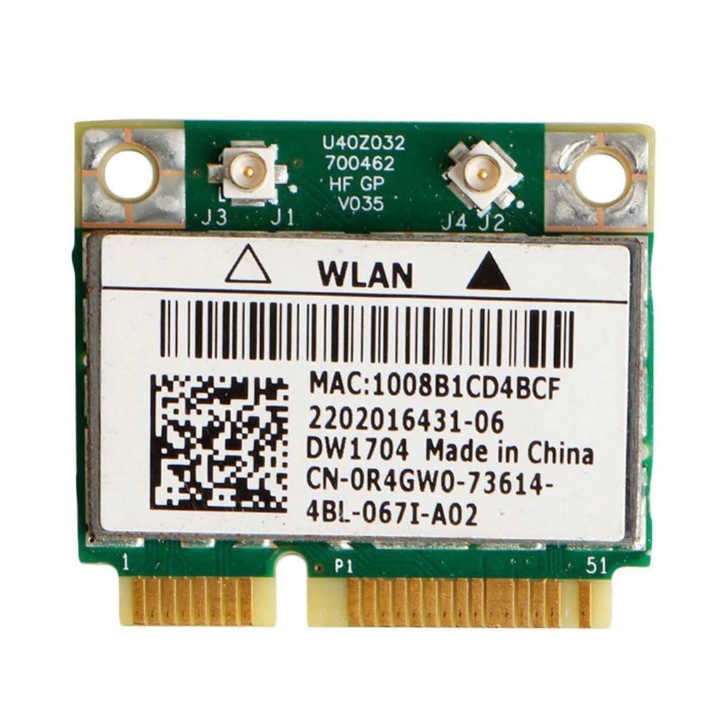 TARJETA WLAN WI-FI - Bluetooth - Wireless - DW1704 - para Dell R4GW0 Inspiron 7720 - DW1704