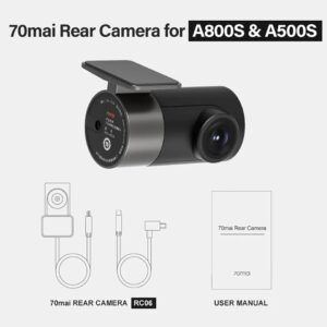 CAMARA RC06 70mai 4K - CÁMARA DE VISIÓN TRASERA DVR para 70mai A800S - A500S
