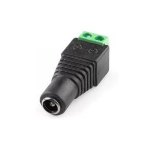 PLUG DC HEMBRA CON BORDERAS